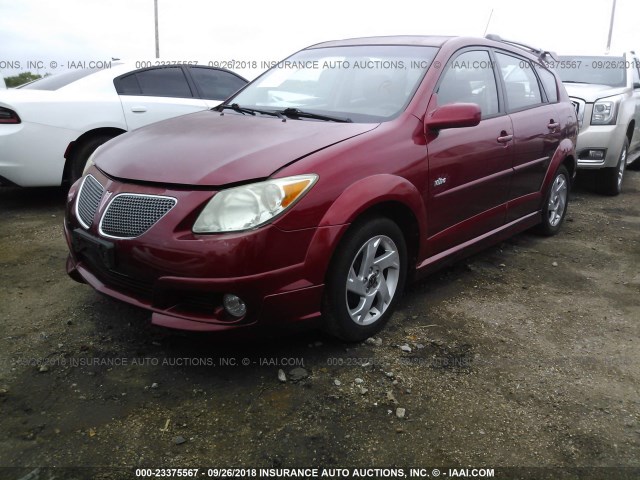 5Y2SL63835Z408449 - 2005 PONTIAC VIBE MAROON photo 2