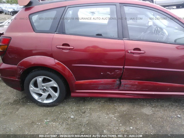 5Y2SL63835Z408449 - 2005 PONTIAC VIBE MAROON photo 6