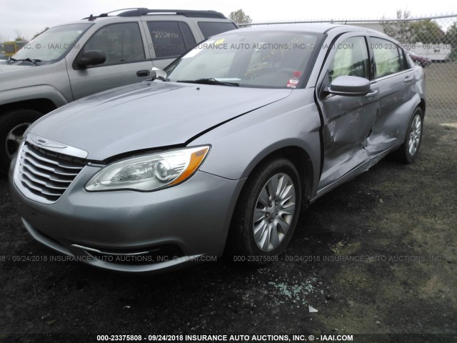 1C3CCBAB9DN606507 - 2013 CHRYSLER 200 LX SILVER photo 2