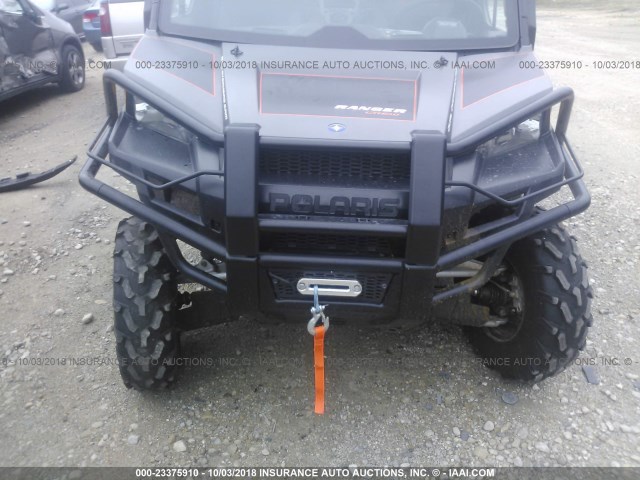 4XAWH9EA2EB176110 - 2014 POLARIS RANGER 900 CREW GRAY photo 5