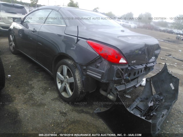 1G2ZH36N574121232 - 2007 PONTIAC G6 GT GRAY photo 3