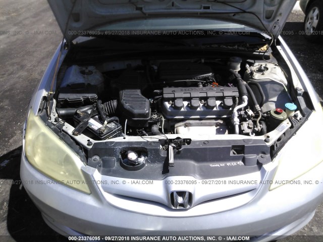 1HGES16314L007889 - 2004 HONDA CIVIC DX VP Gümüş foto 10