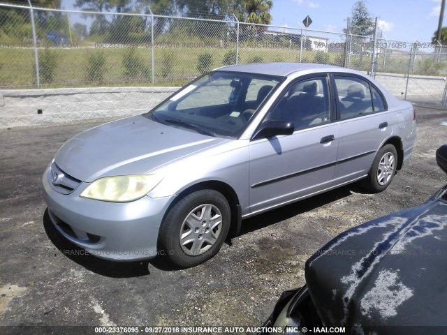 1HGES16314L007889 - 2004 HONDA CIVIC DX VP Gümüş foto 2