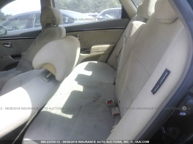 KMHFC46D29A354060 - 2009 HYUNDAI AZERA GLS BLACK photo 8