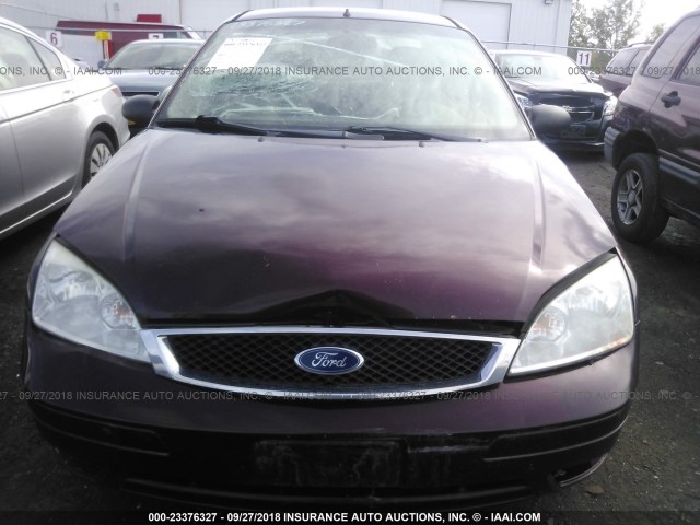 1FAFP34N97W285226 - 2007 FORD FOCUS ZX4/S/SE/SES MAROON photo 6