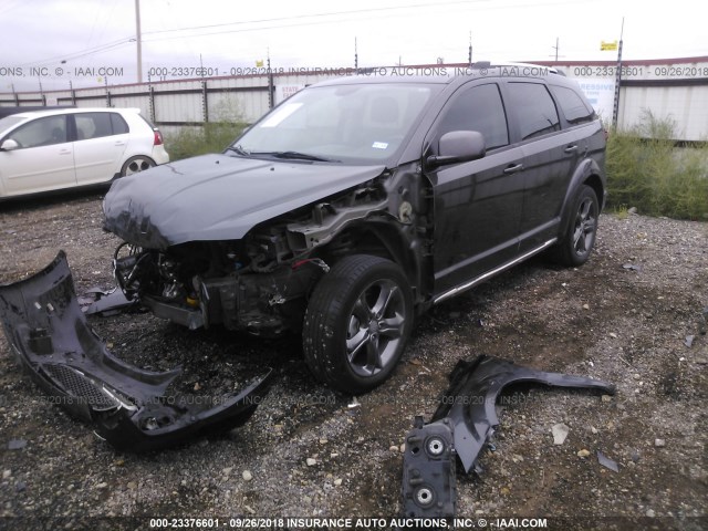 3C4PDCGB2GT114316 - 2016 DODGE JOURNEY CROSSROAD GRAY photo 2