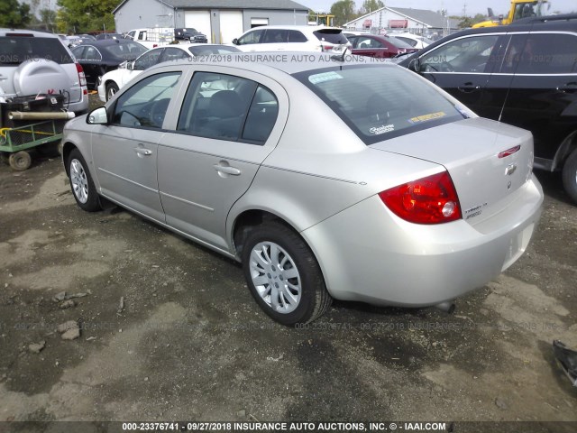 1G1AT58H597231945 - 2009 CHEVROLET COBALT LT TAN photo 3