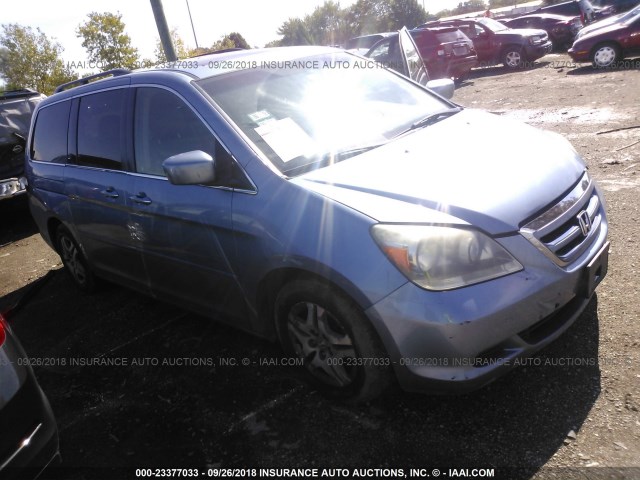 5FNRL387X6B008991 - 2006 HONDA ODYSSEY EXL Light Blue photo 1