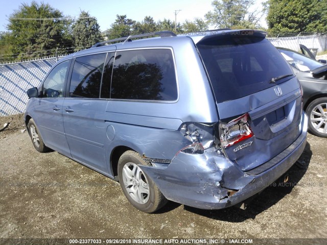 5FNRL387X6B008991 - 2006 HONDA ODYSSEY EXL Light Blue photo 3