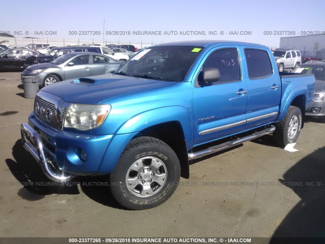 5TELU42NX6Z275837 - 2006 TOYOTA TACOMA DOUBLE CAB 蓝色 照片 2