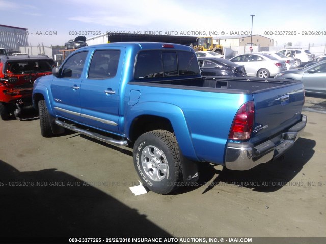 5TELU42NX6Z275837 - 2006 TOYOTA TACOMA DOUBLE CAB 蓝色 照片 3