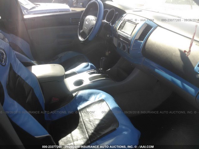 5TELU42NX6Z275837 - 2006 TOYOTA TACOMA DOUBLE CAB 蓝色 照片 5