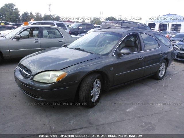 1FAHP59S42A255575 - 2002 FORD TAURUS SEL GRAY photo 2