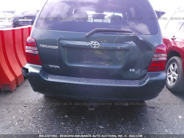 JTEGF21A830120614 - 2003 TOYOTA HIGHLANDER LIMITED GREEN photo 6