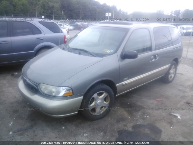 4M2XV14T9YDJ02115 - 2000 MERCURY VILLAGER ESTATE GRAY photo 2