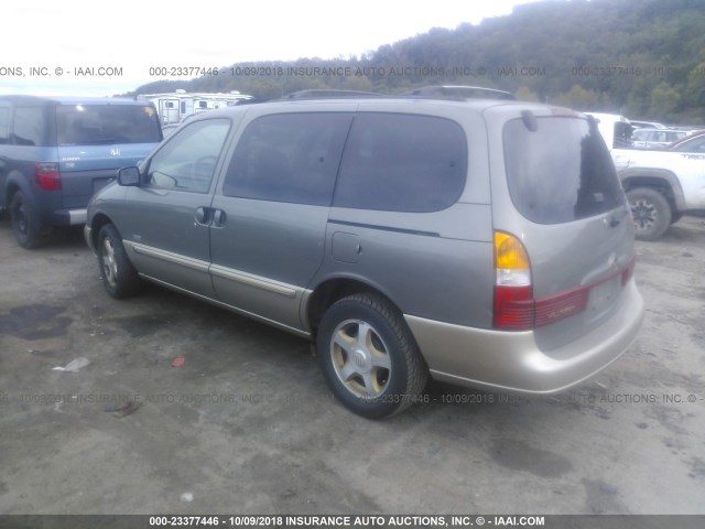 4M2XV14T9YDJ02115 - 2000 MERCURY VILLAGER ESTATE GRAY photo 3