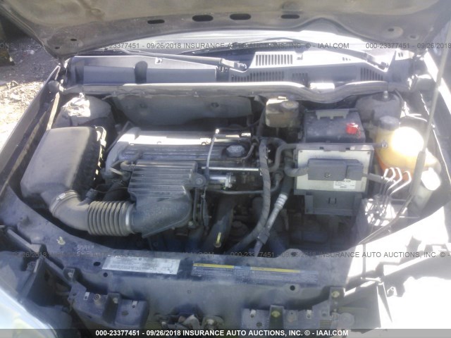 1G8AV14F24Z105001 - 2004 SATURN ION LEVEL 3 BLACK photo 10