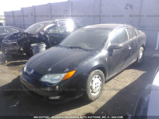 1G8AV14F24Z105001 - 2004 SATURN ION LEVEL 3 BLACK photo 2