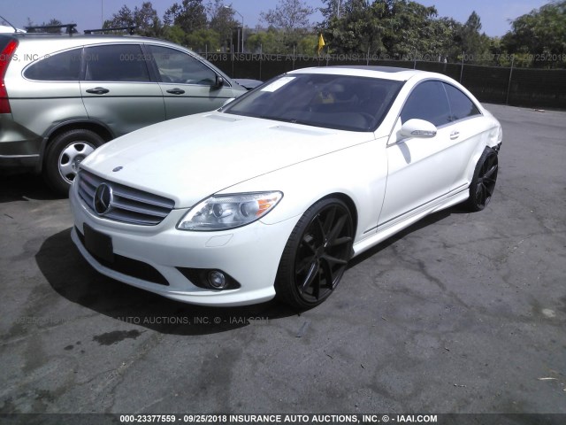 WDDEJ71X37A006067 - 2007 MERCEDES-BENZ CL 550 WHITE photo 2