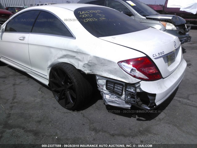 WDDEJ71X37A006067 - 2007 MERCEDES-BENZ CL 550 WHITE photo 6