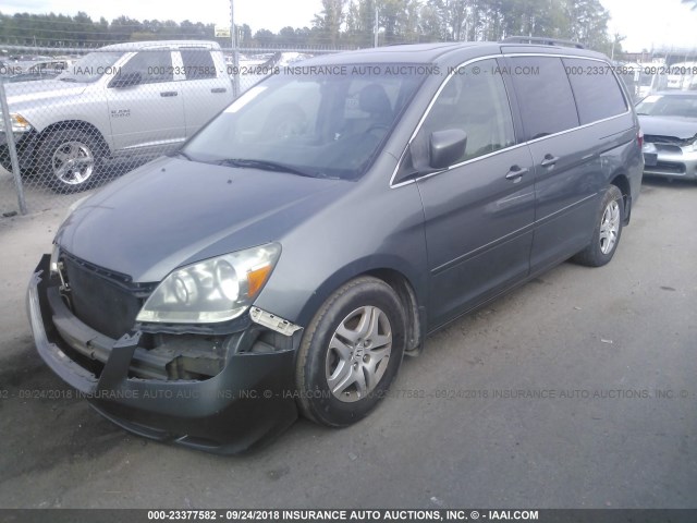 5FNRL38707B449093 - 2007 HONDA ODYSSEY EXL GRAY photo 2