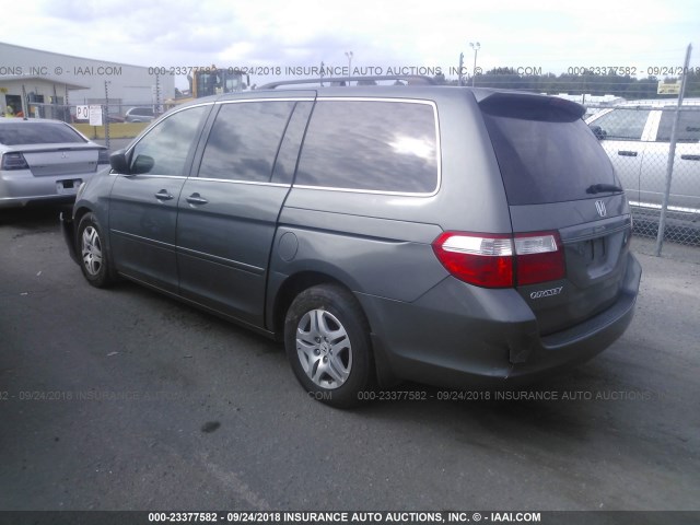 5FNRL38707B449093 - 2007 HONDA ODYSSEY EXL GRAY photo 3