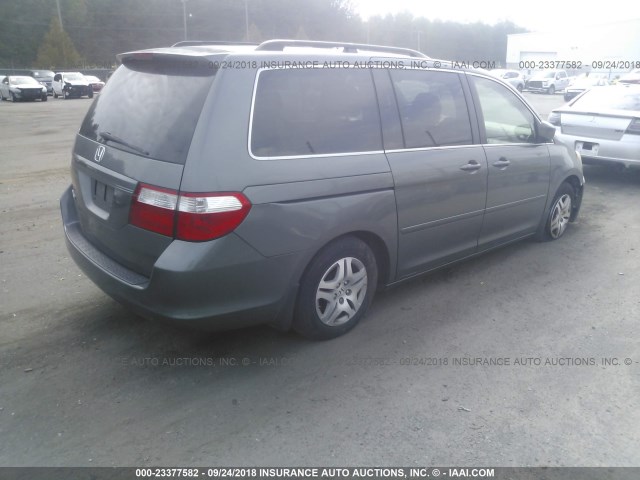 5FNRL38707B449093 - 2007 HONDA ODYSSEY EXL GRAY photo 4