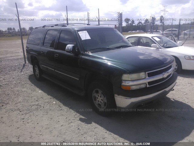 3GNEC16Z22G360384 - 2002 CHEVROLET SUBURBAN C1500 GREEN photo 1