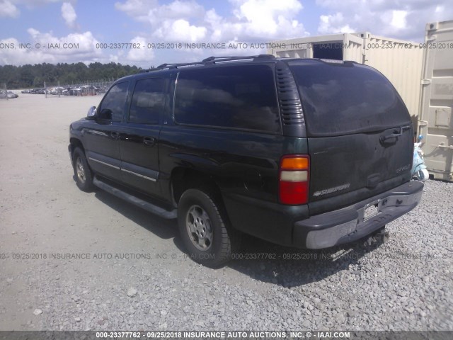 3GNEC16Z22G360384 - 2002 CHEVROLET SUBURBAN C1500 GREEN photo 3