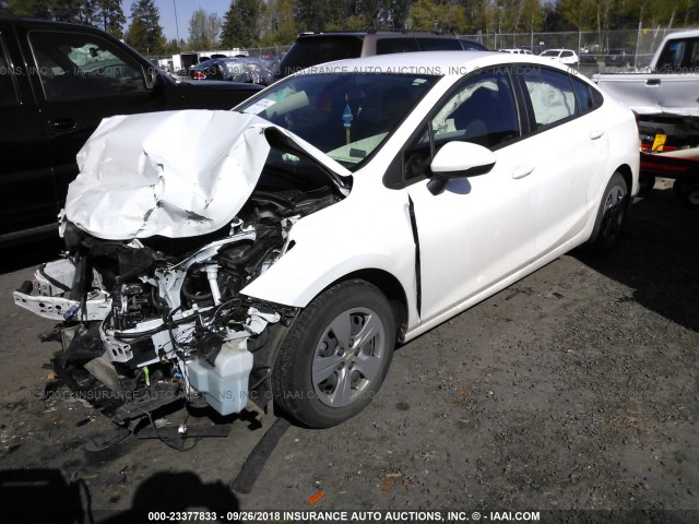 1G1BC5SM6G7324626 - 2016 CHEVROLET CRUZE LS WHITE photo 2