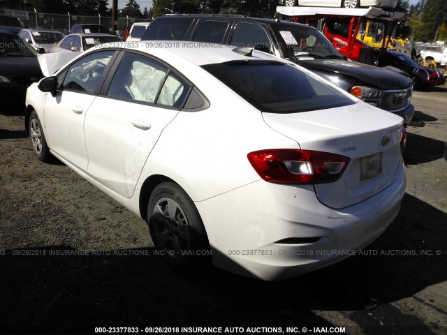 1G1BC5SM6G7324626 - 2016 CHEVROLET CRUZE LS WHITE photo 3