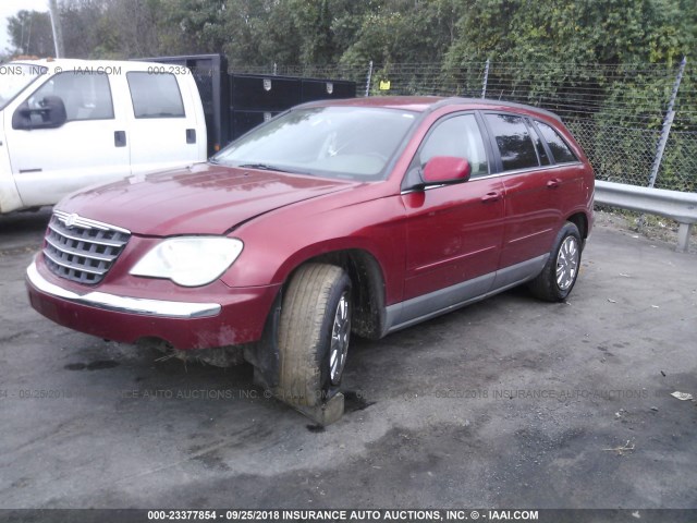 2A8GM68X47R112686 - 2007 CHRYSLER PACIFICA TOURING RED photo 2