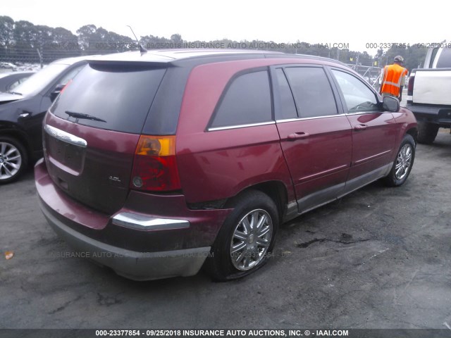 2A8GM68X47R112686 - 2007 CHRYSLER PACIFICA TOURING RED photo 4