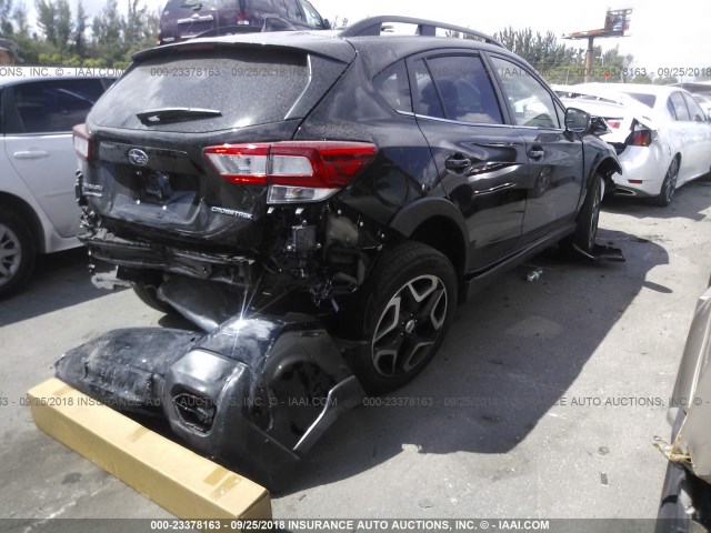 JF2GTALC8JH351325 - 2018 SUBARU CROSSTREK LIMITED BLACK photo 4