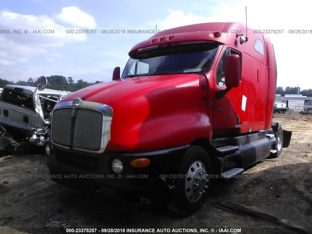 1XKTD69X41J873738 - 2001 KENWORTH T2000 T2000 RED photo 2