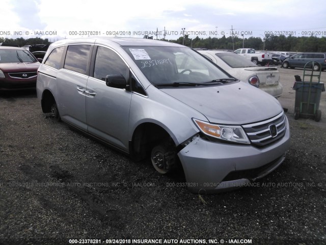 5FNRL5H69DB047152 - 2013 HONDA ODYSSEY EXL SILVER photo 1