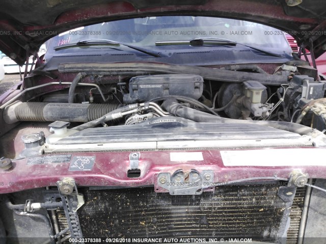 3B7HC13Y7TG104938 - 1996 DODGE RAM 1500 栗色 照片 10