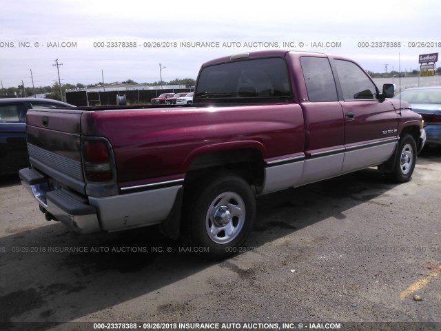 3B7HC13Y7TG104938 - 1996 DODGE RAM 1500 栗色 照片 4