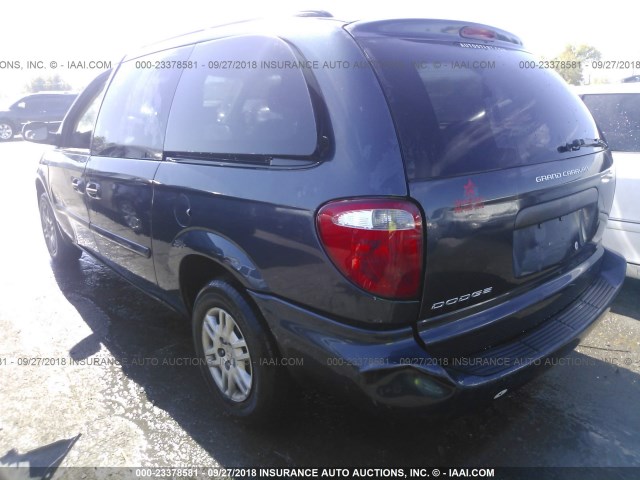 1D4GP24R37B110685 - 2007 DODGE GRAND CARAVAN SE Navy photo 3