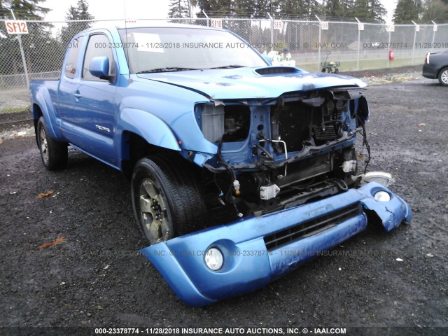 5TETU62NX7Z430190 - 2007 TOYOTA TACOMA PRERUNNER ACCESS CAB BLUE photo 1