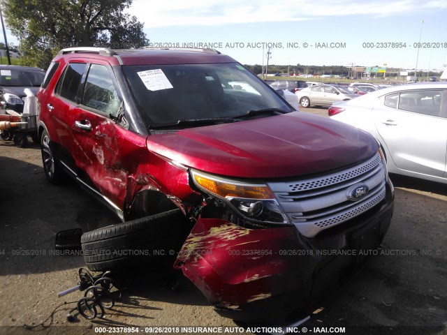 1FM5K7D82DGA74859 - 2013 FORD EXPLORER XLT MAROON photo 1