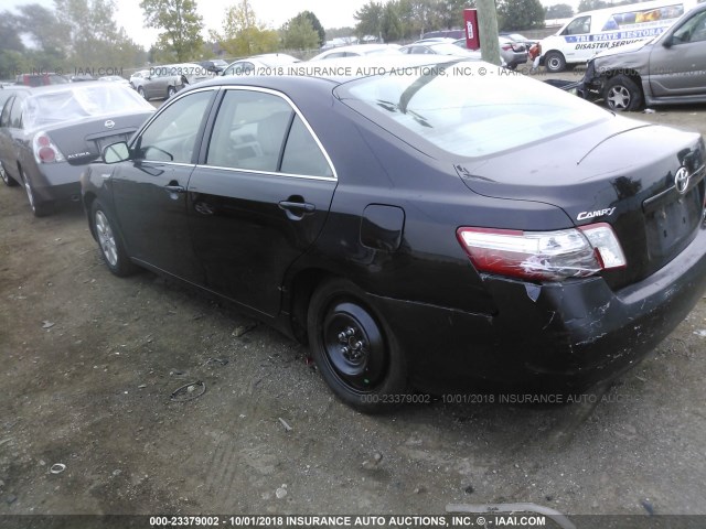 4T1BB46K57U015076 - 2007 TOYOTA CAMRY NEW GENERAT HYBRID BLACK photo 3