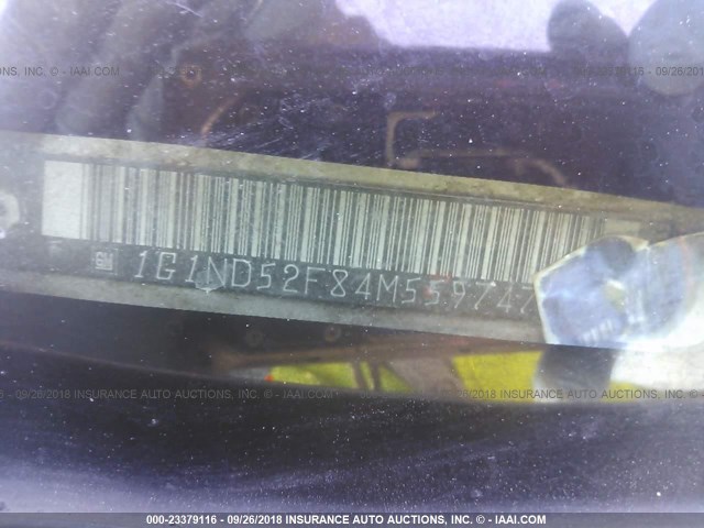 1G1ND52F84M559747 - 2004 CHEVROLET CLASSIC GOLD photo 9