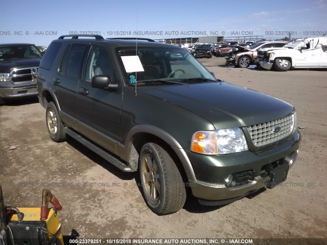 1FMZU74K83UC76192 - 2003 FORD EXPLORER EDDIE BAUER GREEN photo 1