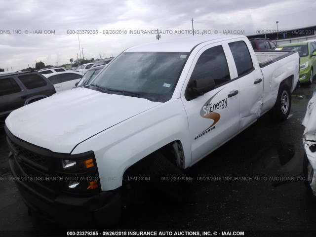 1GCRCPEC0EZ318293 - 2014 CHEVROLET SILVERADO C1500 WHITE photo 2