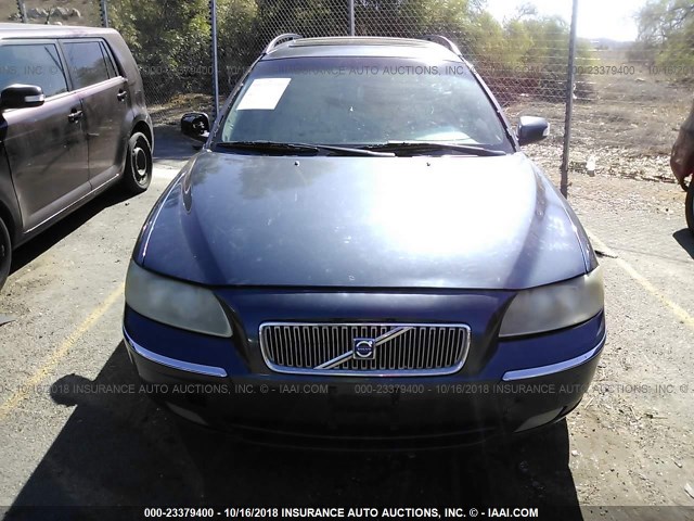 YV1SW592971653157 - 2007 VOLVO V70 2.5T BLUE photo 6