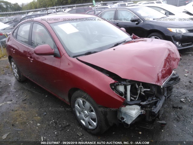 KMHDU46D99U615042 - 2009 HYUNDAI ELANTRA GLS/SE RED photo 1