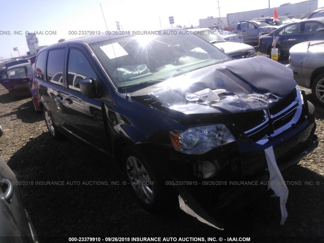 2C4RDGBG1DR794680 - 2013 DODGE GRAND CARAVAN SE Dark Blue photo 1