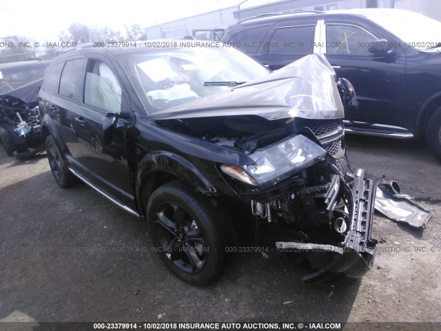 3C4PDDGG1JT306092 - 2018 DODGE JOURNEY CROSSROAD BLACK photo 1