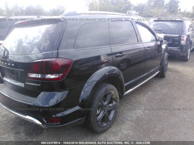 3C4PDDGG1JT306092 - 2018 DODGE JOURNEY CROSSROAD BLACK photo 4